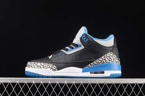 【340】[136064-007]-[AIR JORDAN 3 RETRO SPORT BLUE-WOLF GREY/BLACK]-[WOMAN:36-39]-[MAN:40-46]