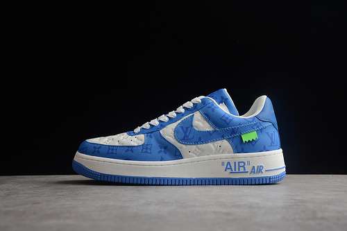 【630】[L*V X AIR FORCE 1 LOW 07 BLUE/BLUE/WHITE]-[MAN:38-45]