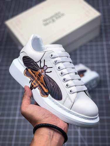 [ALE*XANDER MCQUEEN SOLE SNEAKERS WHITE/BLACK/YELLOW]-[WOMAN:35-39]-[MAN:40-44]