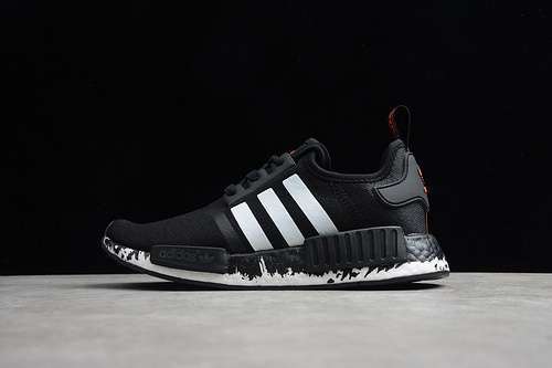 【300】[FW7568]-[NMD R1 SHOES CORE BLACK/CORE BLACK/CLOUD WHITE]-[WOMAN:36-39]-[MAN:40-45]