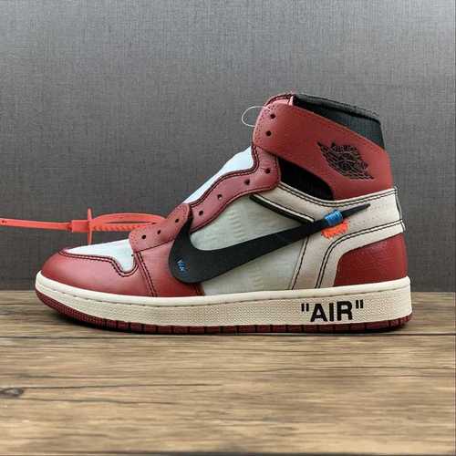 【400】[AA3834-101]-[OW X AIR JORDAN 1 RETRO HIGH OG CHICAGO WHITE/BLACK-VARSITY RED]-[UNISEX:36-47.5]