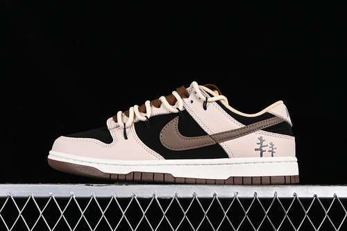 【330】[DR9704-200]-[SB DUNK LOW BLACK/BROWN/BEIGE]-[WOMAN:35.5-39]-[MAN:40-47.5]