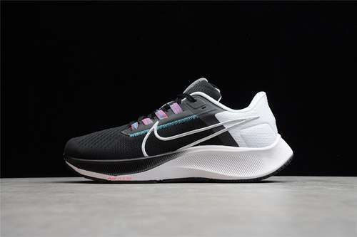 【290】[CW7356-003]-[AIR ZOOM PEGASUS 38 BLACK/WHITE/CHLORINE BLUE/METALLIC SILVER]-[UNISEX:36-45]