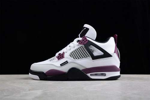 【360】[CZ5624-100]-[PARIS SAINT-GERMAIN X AIR JORDAN 4 RETRO WHITE/NEUTRAL GREY/BLACK/BORDEAUX]