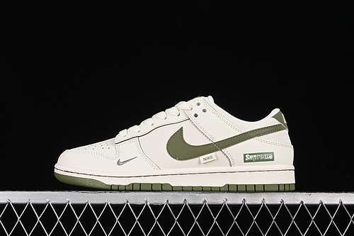 【360】[DQ1098-393]-[SB DUNK LOW SUPREME OFF WHITE/GREEN]-[WOMAN:36-39]-[MAN:40-45]
