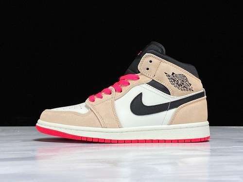 【340】[852542-801]-[AIR JORDAN 1 MID SE CRIMSON TINT/HYPER PINK-BLACK]-[UNISEX:36-47.5]