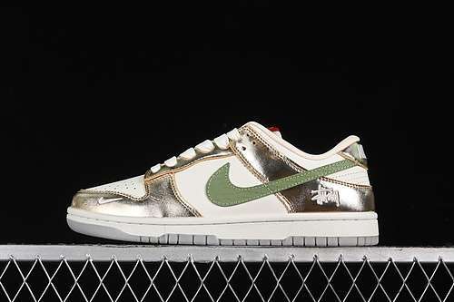 【360】[XH0923-343]-[SB DUNK LOW WHITE/GOLD/GREEN]-[WOMAN:36-39]-[MAN:40-45]