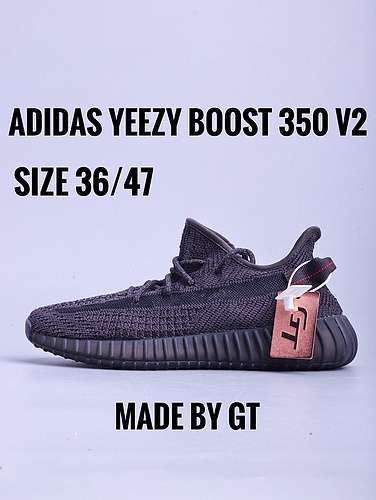 【600】[FU9007]-[GT YEEZY BOOST 350 V2 STATIC REFLECTIVE BLACK/BLACK]-[UNISEX:36-47]