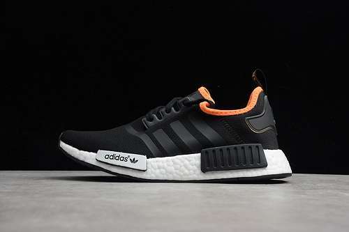 【300】[BD3588]-[NMD_R1 SHOES CORE BLACK/ORANGE/CLOUD WHITE]-[MAN:39-45]