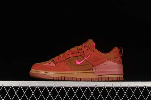 【330】[DH4402-200]-[DUNK LOW DISRUPT 2 DESERT BRONZE PINK PRIME-RUGGED ORANGE]-[UNISEX:36-45]
