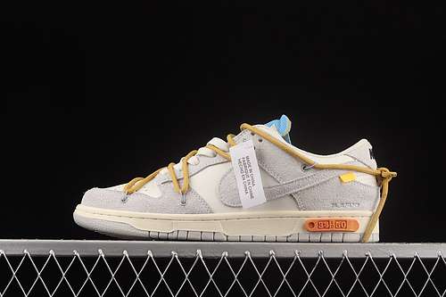 【350】[DJ0950-102]-[OW X SB DUNK LOW LOT 34 OF 50 SAIL/NEUTRAL GREY/LIGHT GINGE]-[UNISEX:36-45]