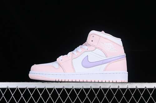【300】[FD8780-601]-[AIR JORDAN 1 MID PINK WASH/VIOLET FROST/WHITE]-[WOMAN:36-39]-[MAN:40-46]