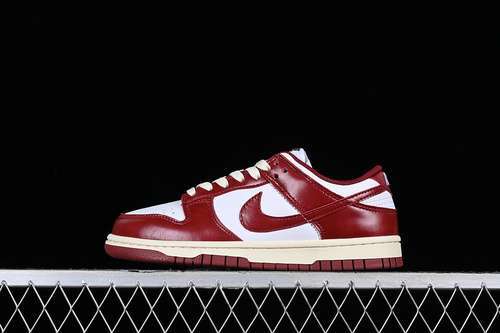 【280】[FJ4555-100]-[DUNK LOW SB PREMIUM WHITE/TEAM RED/COCONUT MILK]-[WOMAN:36-39]-[MAN:40-45]