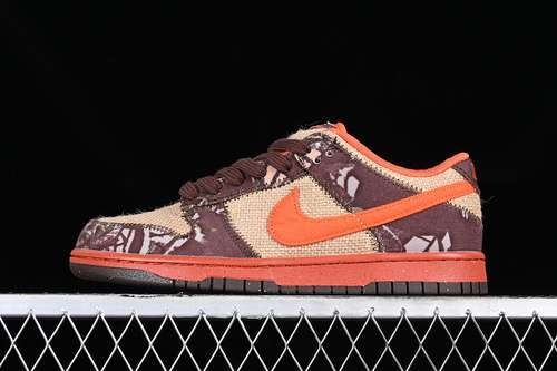 【400】[304292-281]-[DUNK LOW PRO SB HUNTER REESE FORBES NATURAL BURLAP/ORANGE BLAZE]-[UNSIZE:36-46]