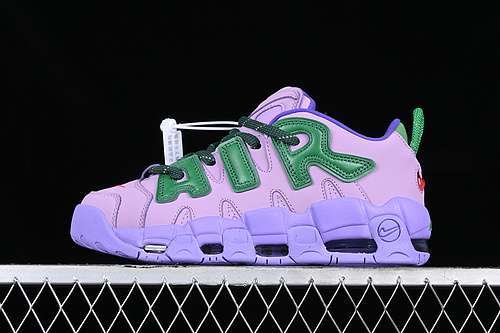 【340】[FB1299-500]-[AMBUSH AIR MORE UPTEMPO LOW PURPLE/GREEN/ORANGE]-[WOMAN:36-39]-[MAN:40-45]