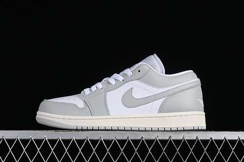 【260】[DC0774-103]-[AIR JORDAN 1 LOW WHITE/GREY]-[WOMAN:36-39]-[MAN:40-46]