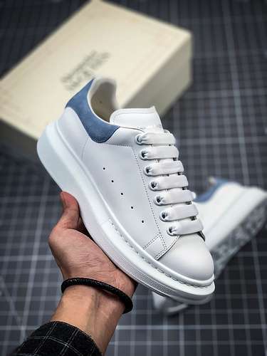 【580】[ALE*XANDER MCQUEEN SHOES WHITE/BLUE]-[WOMAN:35-39]-[MAN:40-44]