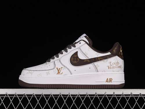 【360】[BS8805-601]-[L*V X AIR FORCE 1 07 LOW WHITE/BROWN/WHITE]-[WOMAN:36-39]-[MAN:40-45]