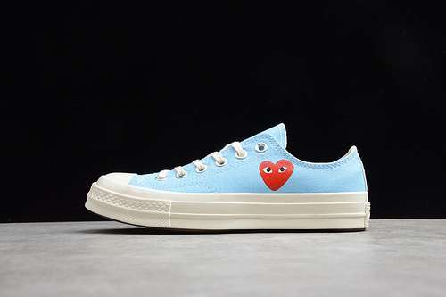 【250】[168303C]-[PLAY CDG X CHUCK TAYLOR 70S LOW TOP BALTIC SEA/EGRET]-[UNISEX:35-44]
