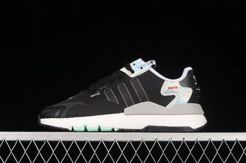 【280】[GW4228]-[NITE JOGGER BOOST SHOES CORE BLACK/CLOUD WHITE/BLUE]-[WOMAN:36-39]-[MAN:40-45]