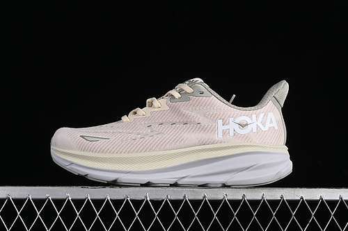 【240】[1127895 OKB]-[HOKA ONE ONE CLIFTON 9 BEIGE/WHITE/GREEN/GREY]-[MAN:40-45]