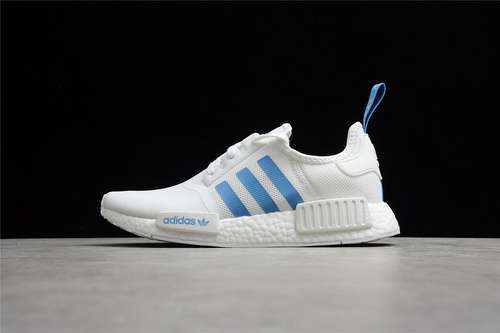 【300】[D96689]-[NMD R1 SHOES CLOUD WHITE/CLOUD WHITE/BLUE]-[WOMAN:36-39]-[MAN:40-45]