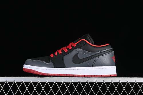 【260】[553558-002]-[AIR JORDAN 1 RETRO LOW BLACK/GYM RED-DARK GREY]-[WOMAN:36-39]-[MAN:40-46]