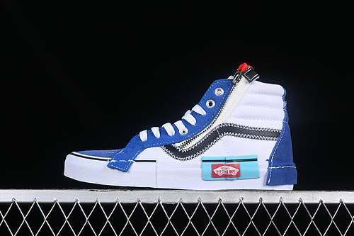 【320】[VN0A3WM1XHR]-[VANS VAULT SK8-HI CAP LX BLUEPRINT/BIT OF BLUE]-[WOMAN:35-39]-[MAN:40-44]