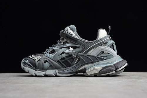 【750】[ECBA82040308]-[GZ BA-LEN-CIAGA TESS.S.GOMMA SNEAKER GREY/GREY]-[UNISEX:36-45]]