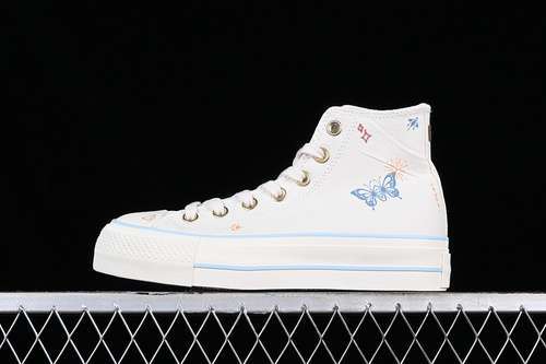 【240】[A07135C]-[CONVERSE CHUCK TAYLOR ALL STAR LIFT HIGH CREAM WHITE/BLACK/GREY]-[WOMAN:35-40]