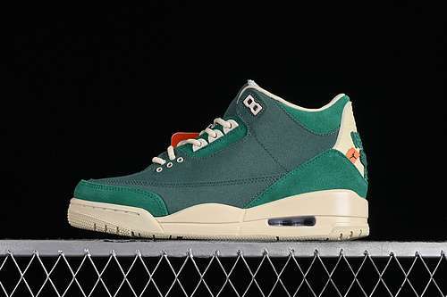 【400】[FZ7974-300]-[NINA CHANEL ABNEY X AIR JORDAN 3 RETRO BICOASTAL/BLACK/MALACHITE/FOSSIL][36-47.5]