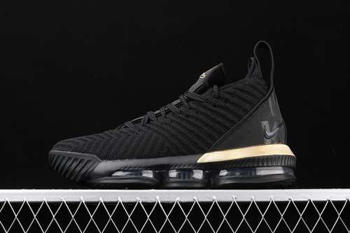 【320】[BQ5969-007]-[LEBRON 16 I&#x27;M KING BLACK/METALLIC GOLD]-[MAN:40-46]