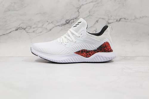 【280】[B89100]-[ALPHABOUNCE BEYOND SHOES CLOUD WHITE/CORE BLACK/RED]-[MAN:39-45]