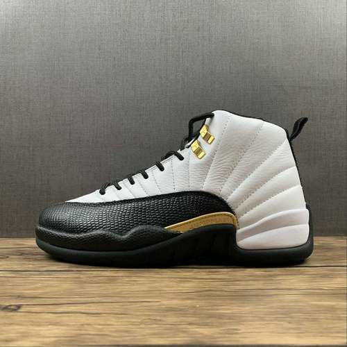 【550】[CT8013-170]-[AIR JORDAN 12 RETRO ROYALTY WHITE/BLACK/METALLIC GOLD]-[MAN:40-47.5]