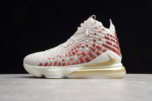 【420】[CT3467-001]-[LEBRON 17 PRM EP WIN/WIN DESERT SAND/RED/GOLD]-[MAN:39-46]