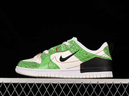 【300】[DV1491-101]-[WMNS DUNK LOW DISRUPT 2 &#x27;GREEN SNAKESKIN&#x27;SAIL/BLACK/WHITE]-[UNI