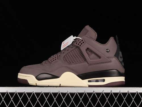 【550】[DV6773-220]-[ZG A MA MANIÉRE X AIR JORDAN 4 RETRO VIOLET ORE/MEDIUM ASH/BLACK/BURGUNDY CRUSH]