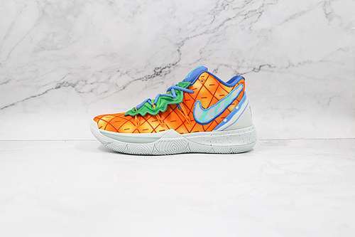 【380】[CJ6950-800]-[KYRIE 5 SPONGEBOB PINEAPPLE HOUSE ORANGE/GREEN-BLUE]-[MAN:39-46]