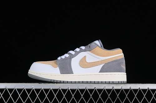 【260】[DC0774-189]-[AIR JORDAN 1 LOW GREY/BROWN/WHITE]-[WOMAN:36-39]-[MAN:40-46]
