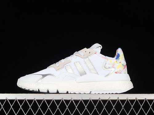 【280】[FW6712]-[NITE JOGGER BOOST SHOES CLOUD WHITE/SILVER/MULTI-COLOR]-[WOMAN:36-39]-[MAN:40-45]