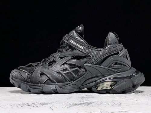 【680】[OK BA*LEN*CIAGA TRACK 2.0 SHOES BLACK/BLACK/BLACK]-[WOMAN:35-39]-[MAN:40-45]