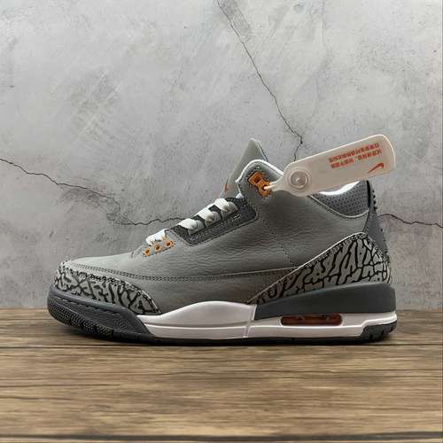 【430】[CT8532-012]-[AIR JORDAN 3 RETRO COOL GREY 2021 SILVER/LIGHT GRAPHITE/ORANGE PEEL/SPORT RED]
