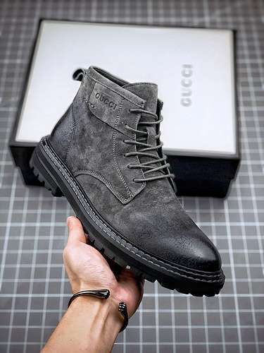 【480】[135-130-149]-[GU*CCI SCREENER GG HIGH-TOP SNEAKER DARK GREY/DARK GREY/BLACK]-[MAN:38-44]