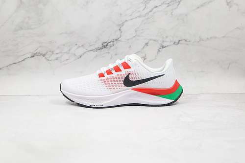 【280】[DD9480-100]-[AIR ZOOM PEGASUS 37 PREMIUM WHITE/ORANGE/GREEN-BLACK]-[WOMAN:36-39]-[MAN:40-45]