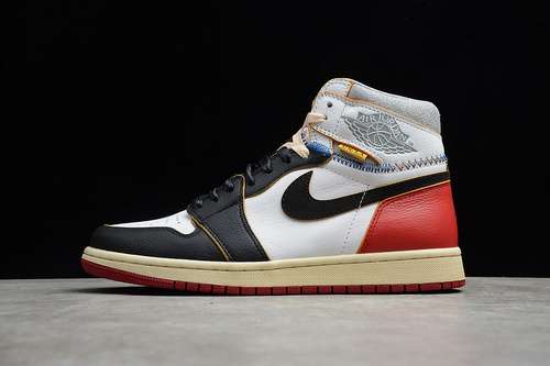 【500】[BV1300-106]-[UNION LA X AIR JORDAN 1 RETRO HIGH NRG BLACK TOE WHITE/BLACK/VARSITY RED]-[40-48]