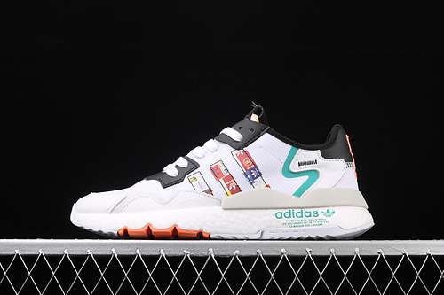 【280】[FX3811]-[NITE JOGGER BOOST CORE BLACK/CLOUD WHITE/MULTI-COLOR]-[WOMAN:36-39]-[MAN:40-45]