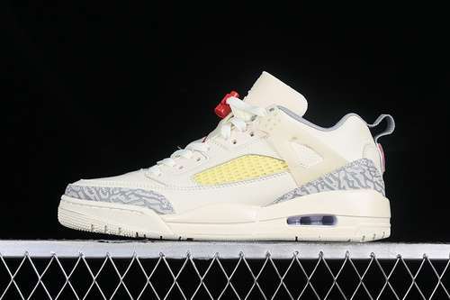 【360】[FQ1579-100]-[JORDAN SPIZIKE LOW AJ WHITE/RED/GREY]-[WOMAN:36-39]-[MAN:40-47.5]