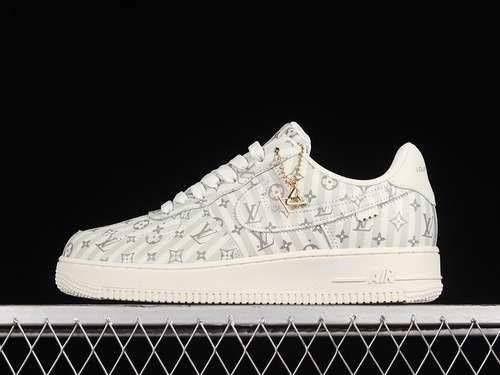 【340】[IA9V9E]-[L*V X AIR FORCE 1 LOW 07 WHITE/LIGHT GREY/GREY]-[WOMAN:36-39]-[MAN:40-45]