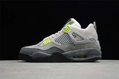 【320】[CT5342-007]-[AIR JORDAN 4 RETRO SE NEON 95 COOL GREY/VOLT/WOLF GREY/ANTHRACITE]-[MAN:40-46]