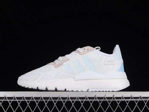 【280】[CG6208]-[NITE JOGGER BOOST SHOES CLOUD WHITE/LIGHT BLUE/PINK]-[WOMAN:36-39]-[MAN:40-45]